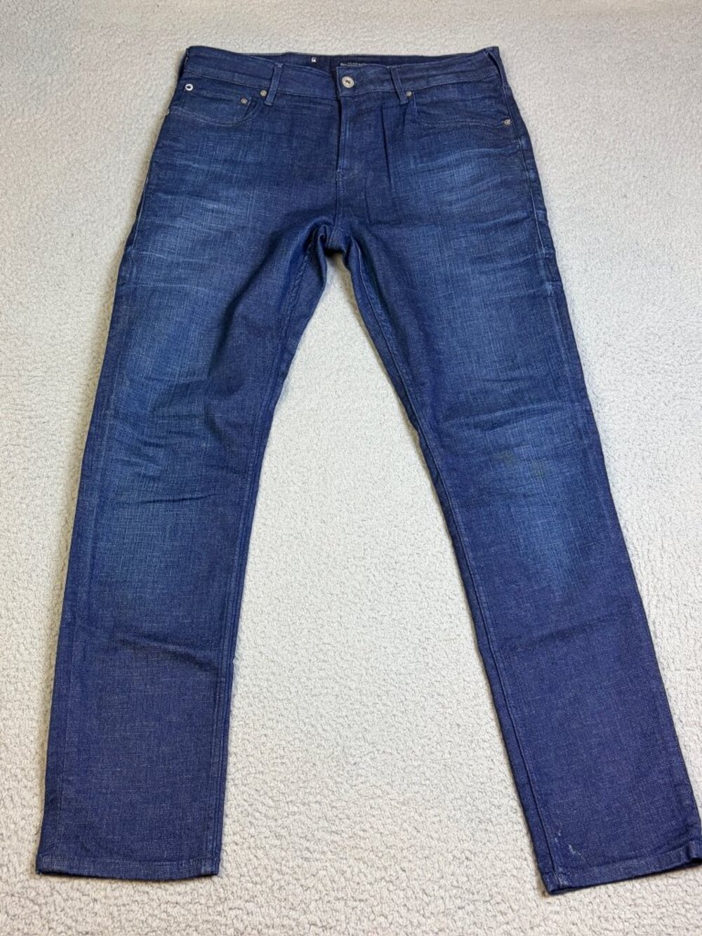 Scotch & Soda Jeans Mens Size W33 L 32 Blue Denim Slim Straight Casual Stretch